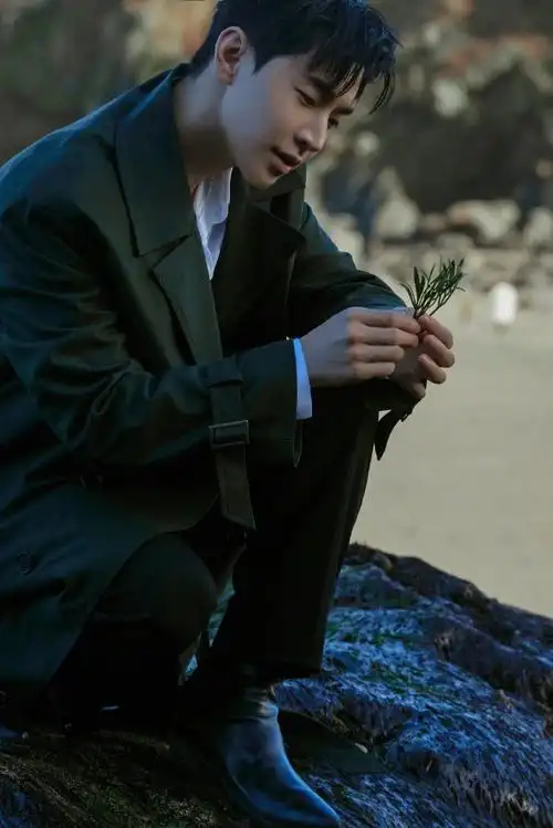 刘宪华海边小提琴大片##穿风衣的刘宪华