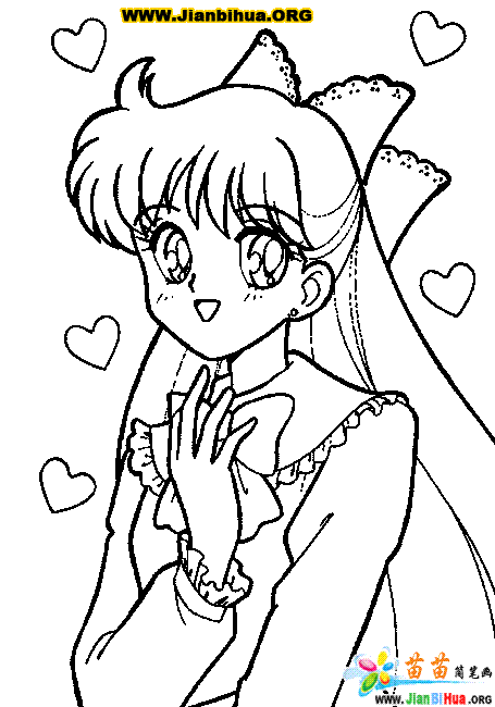 美少女战士简笔画242张图片