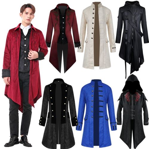 欧式宫廷男装欧洲中世纪贵族内搭打底衫演出服王子礼服长款燕尾服