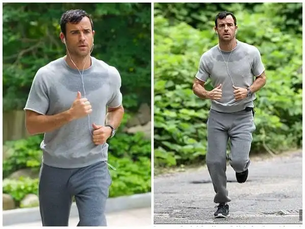 贾斯汀瑟鲁下体尺寸太惊人 跑步穿2件内裤还是鼓一包