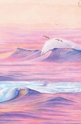 粉色海洋 彩铅-堆糖,美好生活研究所