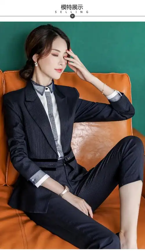 套装职业装女生小西服气质大学生面试韩版女神范工装工作服西装西裤s