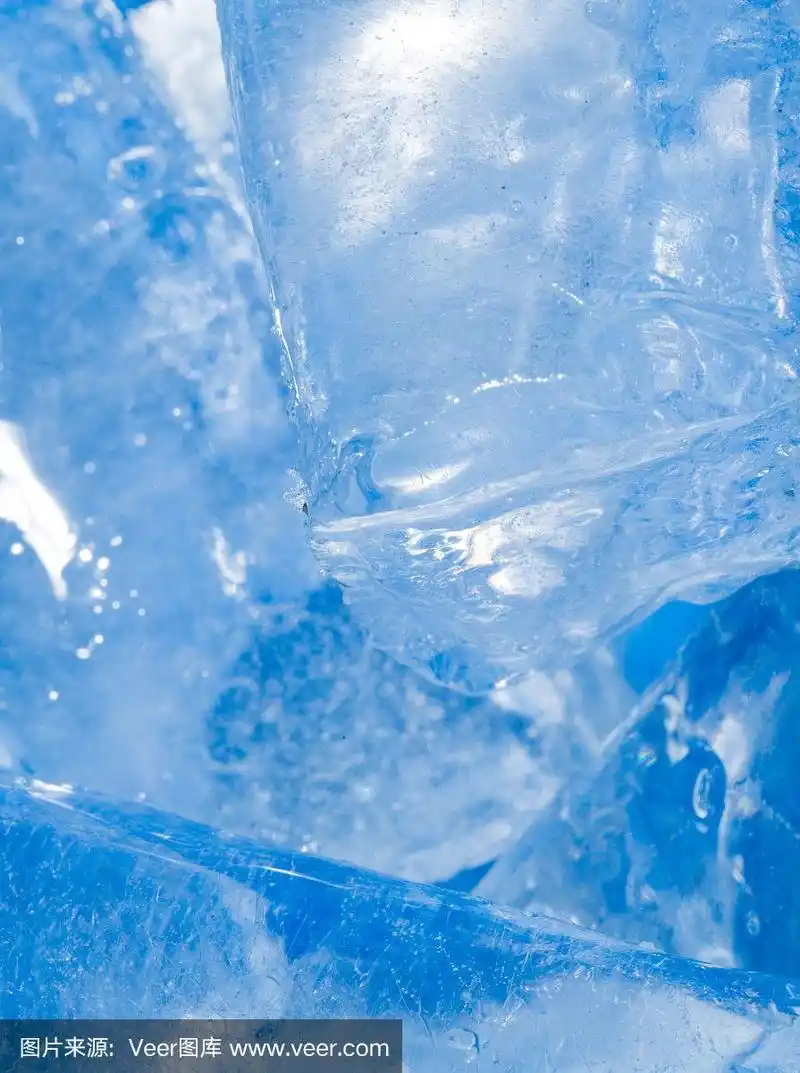背景冷蓝色冰