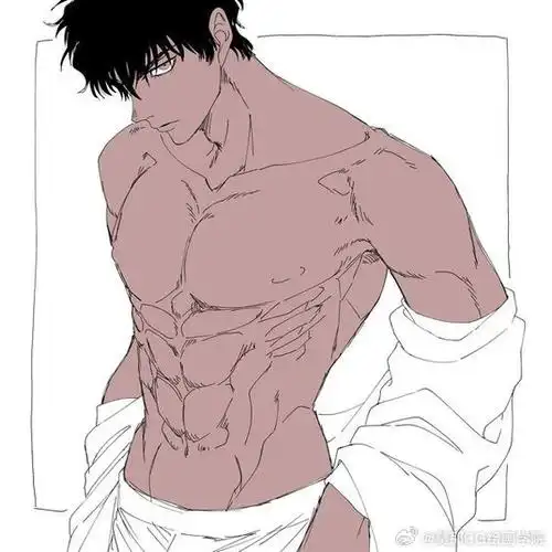 绘画超话#绘画参考##绘画素材#不同角度腹肌参考