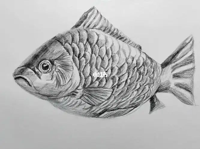 简单易学的素描入门小鱼画法