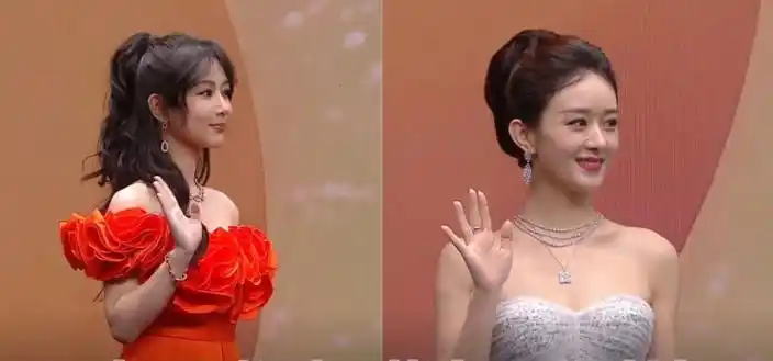 当30岁杨紫和35岁赵丽颖站在一起,我才彻底明白,什么叫顶级骨相_皮相