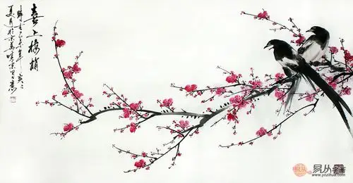 精品推荐 实力派画家郑晓京写意画《喜上眉梢》(作品选自:易从网)