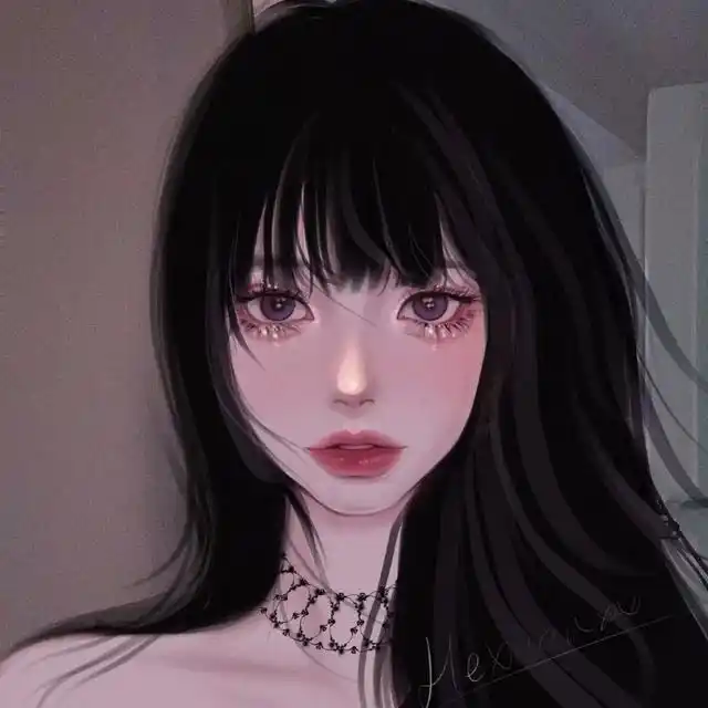 高冷惊艳的二次元女神插画,美到窒息