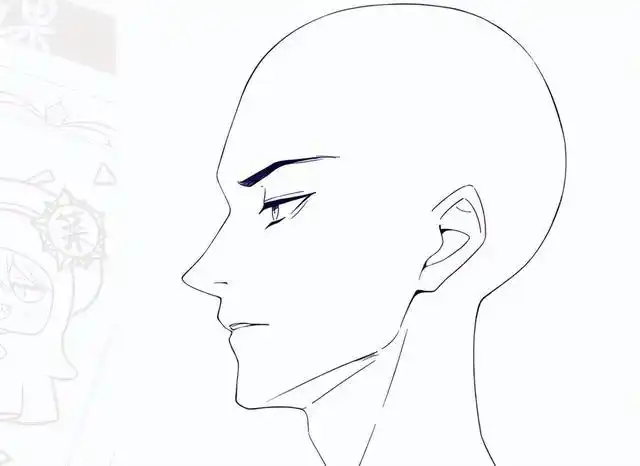 如何画动漫人物侧脸?