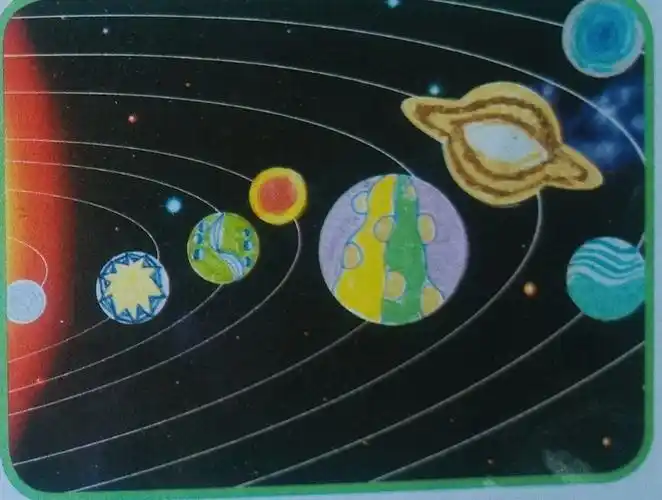 学前一班创意美术【太阳系的行星】展示 午间袋鼠蹦蹦