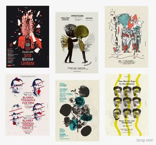 复古人物杂志封面png素材透明免抠图片-动植人物