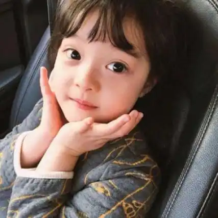 萌萌的网红小女孩头像可爱呆萌真人