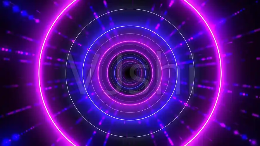 视频素材 舞台背景 动感背景 4k彩色粒子线动感闪烁模特灯光秀舞台