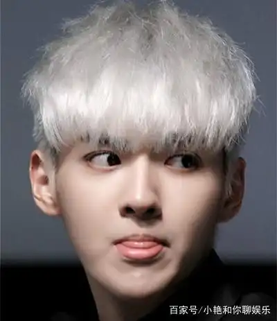 吴亦凡:吴亦凡的银白色染发看起来犹如一个安静的美男子