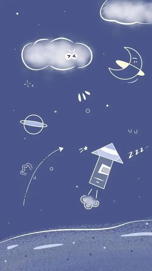 壁纸|深蓝色的情书