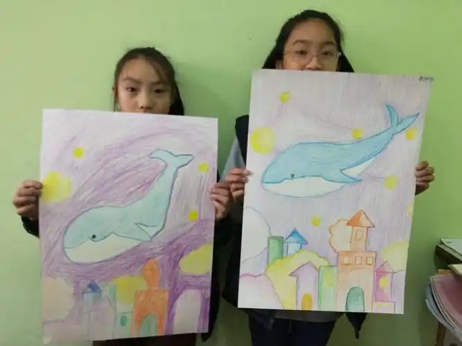 百惠园周六画二彩铅《我的梦》