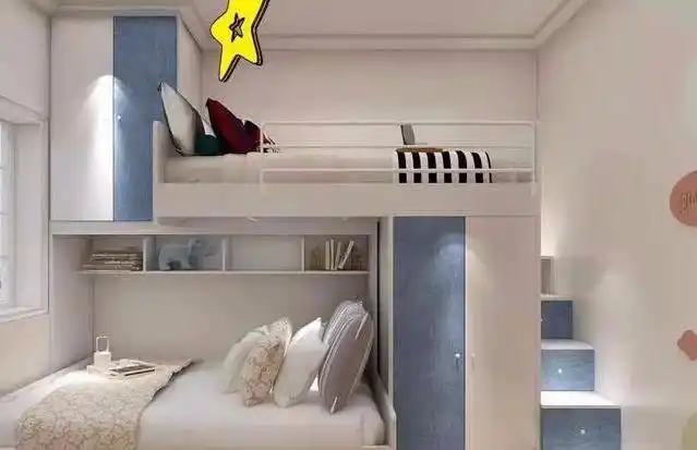 14款儿童房装修实景图功能齐全超实用一胎二胎都用得上