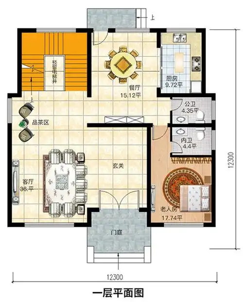 考究气派的三层农村自建房设计图,这样的户型太舒适了 - 盖房知识