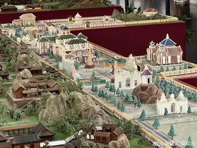 中国园林博物馆沙盘复建的圆明园西洋楼