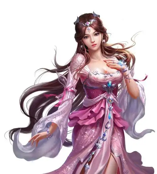 中国风古装3d古风美女端庄 高贵 气质型