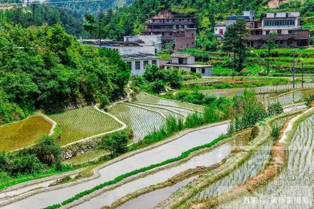 江西农村的夏日风光,赣州于都下坪村的乡村景象,故乡熟悉的风景
