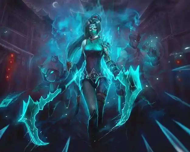 lol冰霜女巫丽桑卓壁纸_英雄联盟游戏美女