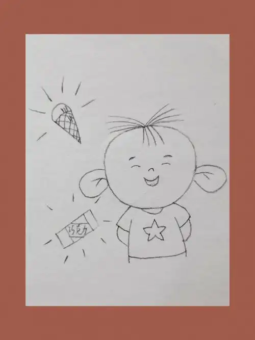 简笔画大耳朵图图内有过程