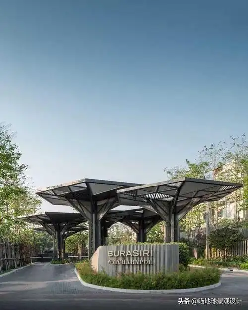 70款入口logo景墙设计,庭院景墙也可以参考