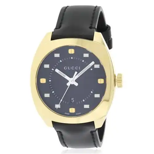 全球购古驰(gucci) gg2570 leather 男士手表ya142310
