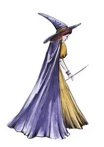 手绘女巫图片
