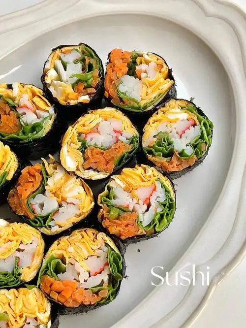 减脂零0失败无米韩式鸡蛋寿司附做法60