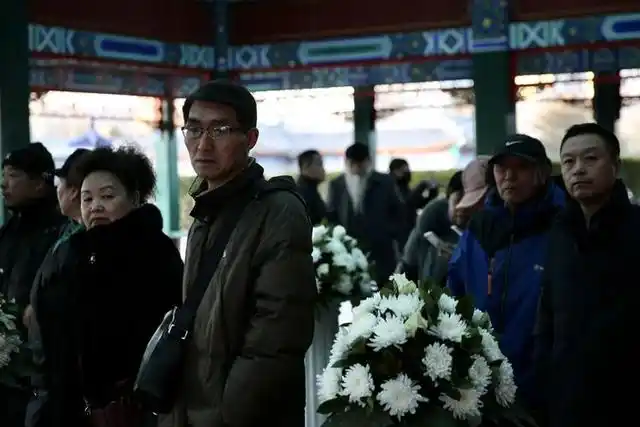 赵忠祥遗体告别仪式现场.