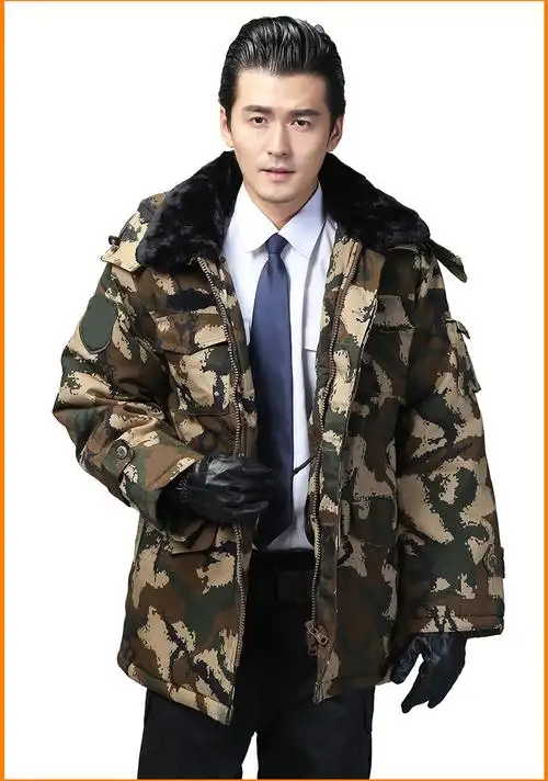 hoscenehoscene军大衣07式荒漠迷彩大衣男冬季丛林作训棉衣加厚保暖