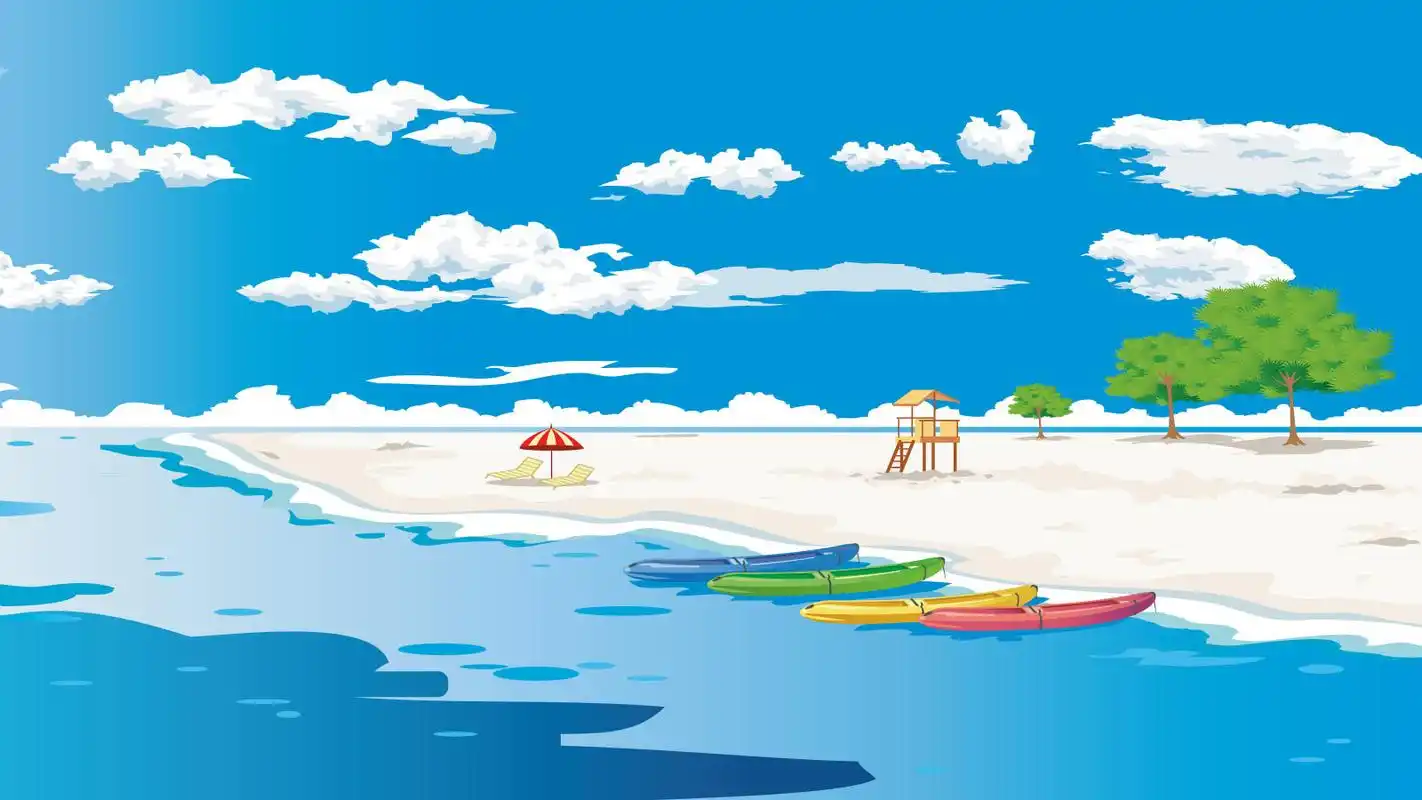 清新夏日插画美图电脑桌面壁纸(一)