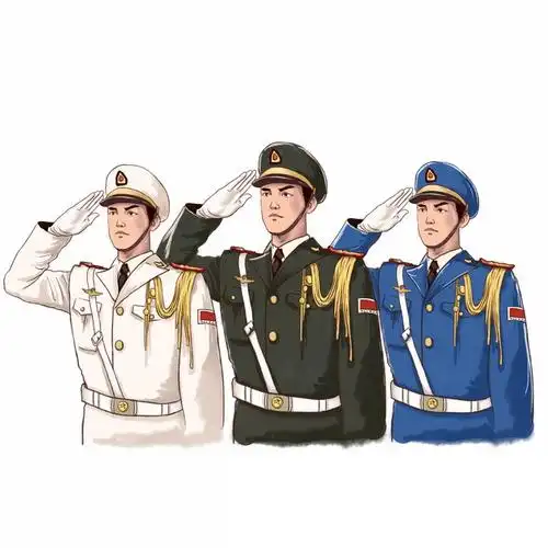 敬礼的解放军战士三军仪仗队301876png免抠图片素材 人物素材-第1张