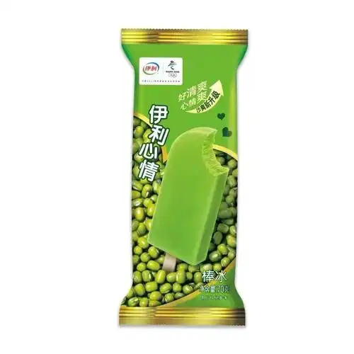 伊利绿色心情棒冰绿豆冰棒升级网红冰淇淋雪糕甜品冰淇淋