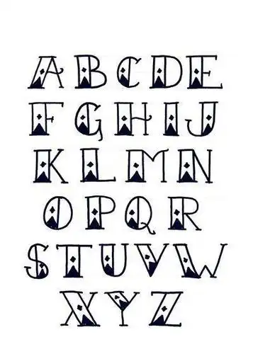 手绘英文字母想做出漂亮手帐一定要学它