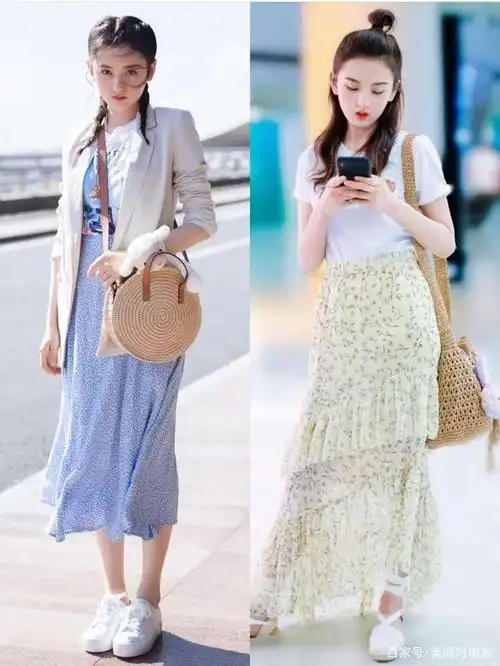 明星夏季穿搭,女星夏日穿搭大pk,羡慕杨幂的身材