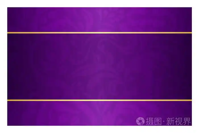 带有复古图案和金色标签的紫色卡片