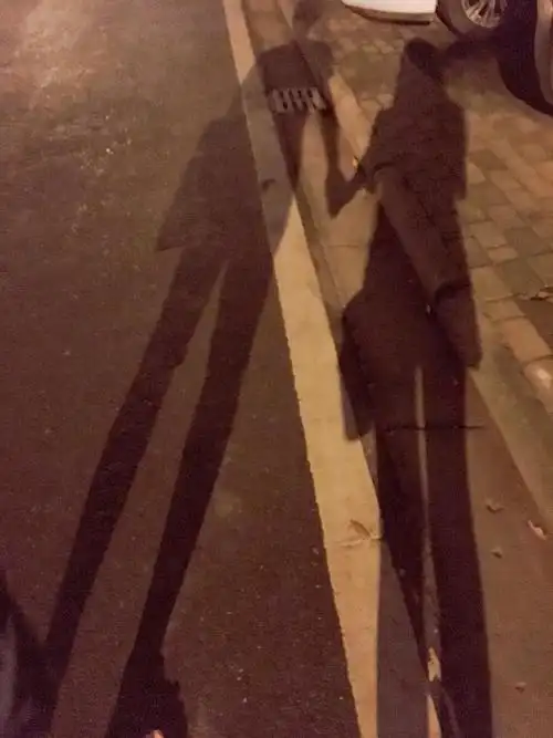 今天第一次发现我两手牵手的影子很有恋人的感觉.