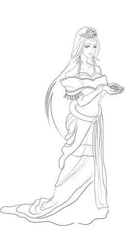 公主的画法看步骤学画可爱的小公主简笔画古代公主的简笔画6古代公主