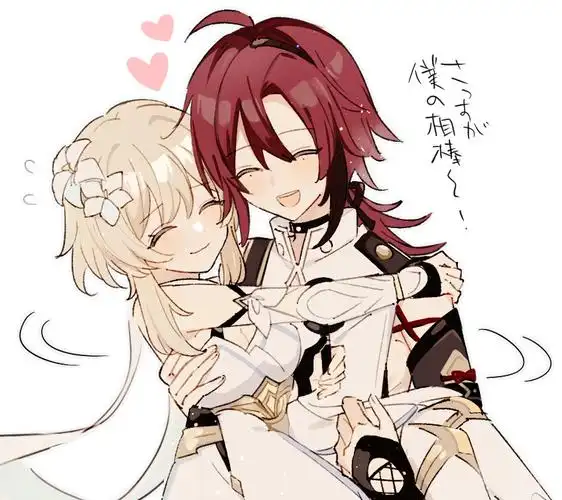 原神twitter总结 ③_スカ蛍_散兵×荧 - 插画世界