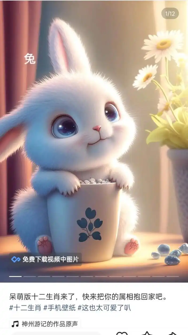 十二生肖#手机壁纸#这也太可爱了叭 呆萌版十二生肖来了,快 - 抖