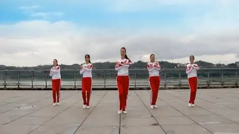 镜涵广场舞《桃花缘》镜涵原创 集体变队形