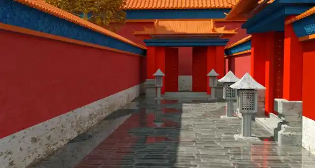 现存最大最完整的木质结构的古代皇宫建筑群是