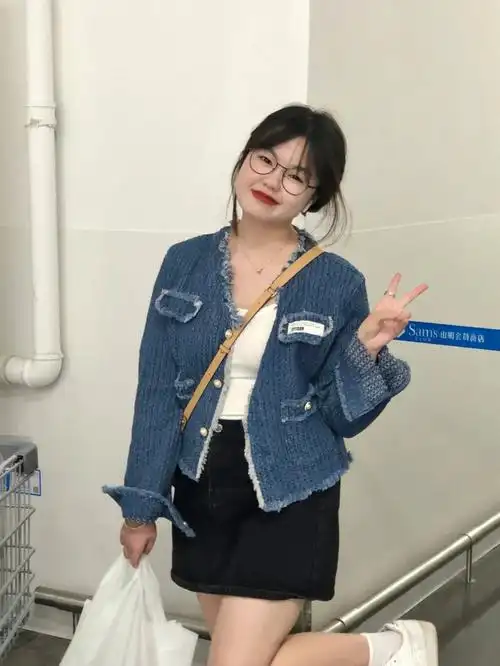 155110斤微胖穿搭拜托这样穿也不错哇