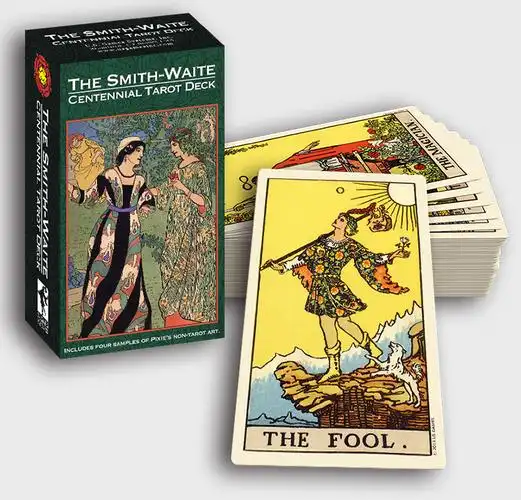 博圣棋礼 塔罗牌78张史密斯百年塔罗牌全套赠初学者入门中文手册 英文