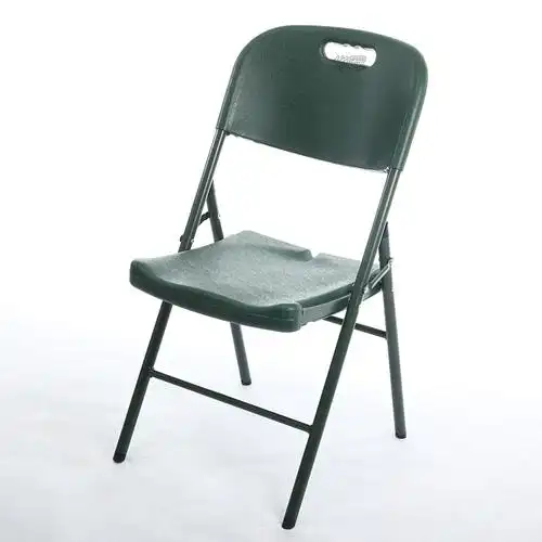 浙江华军部队军绿吹塑折叠椅 军用中空吹塑战备凳 吹塑椅