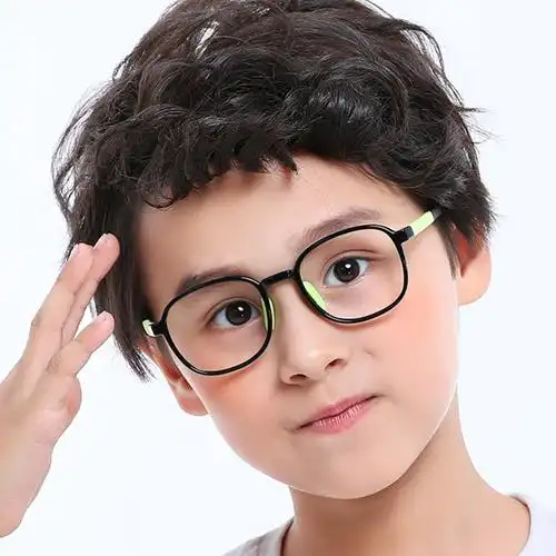2023新款彩色儿童小学生双色轻软配近视眼镜架眼镜男孩女孩2229