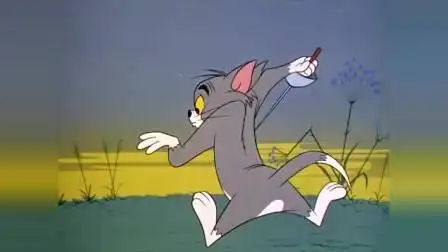 猫和老鼠:汤姆和杰瑞的击剑比赛,还没开始杰瑞的剑就已经弯了